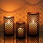 Set Of Three Candle Holders For Pillar Candle, thumbnail 3 of 7