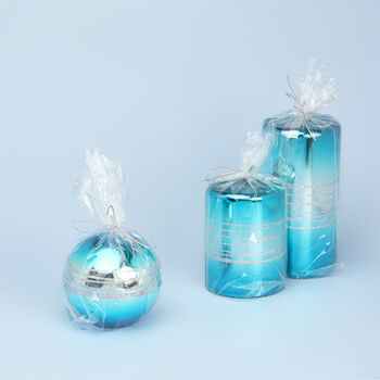 Sea Blue Candles By G Decor, 6 of 6