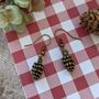 Cosy Pine Cone Earrings, thumbnail 2 of 7