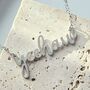 Yeehaw Script Necklace In Stainless Steel, thumbnail 4 of 5