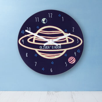 Personalised Out Of This World Space Wall Clock, 6 of 10