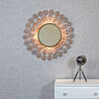Kratos Antique Copper Sunburst Rays Light Wall Mirror, thumbnail 1 of 4
