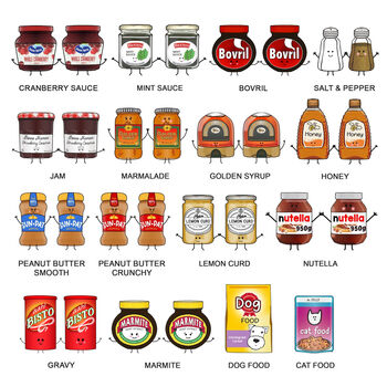 Personalised Family Condiments Print, 6 of 6