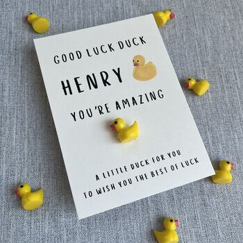 Good Luck Duck You're Amazing Card, 2 of 3
