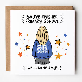 Customisable 2026 School Leavers Card For Girls, 2 of 8