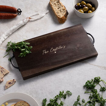 Personalised Handled Board Special Date Gift For Couple, 3 of 5