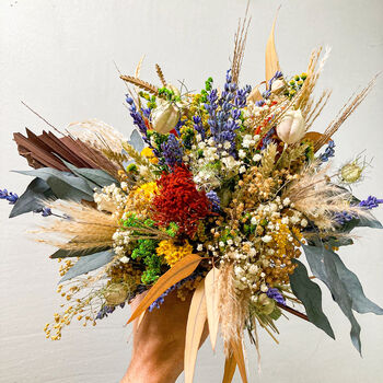 Preserved Lavender Banksia Eucalyptus Natural Bouquet, 9 of 12