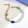 Multicoloured Gemstone Bracelet, thumbnail 2 of 5