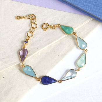 Multicoloured Gemstone Bracelet, 3 of 5