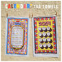 2024 Calendar Tea Towel Full Colour Print, thumbnail 1 of 5
