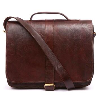 Handmade Leather Briefcase Darwin, 4 of 12