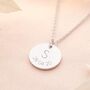 Asta Initial And Date Personalised Necklace, thumbnail 4 of 12