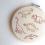 Dinosaur Hand Embroidery Hoop, thumbnail 6 of 9