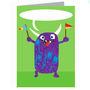 Personalised Bubble Monster Card, thumbnail 3 of 3