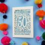 Golden Wedding Anniversary Card 50 Amazing Years, thumbnail 6 of 10