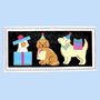Biscuiteers Hand Iced Party Pups Letterbox Biscuits, thumbnail 1 of 2
