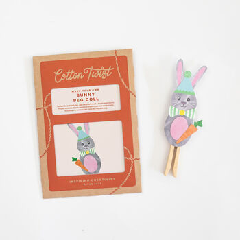 Make Your Own Bunny Peg Doll Kit, 7 of 7