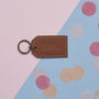 Anniversary Leather Key Ring, thumbnail 1 of 3
