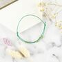 Peridot Wish For Happiness Wish Bracelet, thumbnail 2 of 4