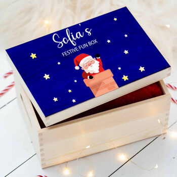 Personalised Christmas Santa Festive Fun Box, 2 of 2