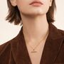 Waterproof T Bar Necklace In Gold Or Silver, thumbnail 1 of 3