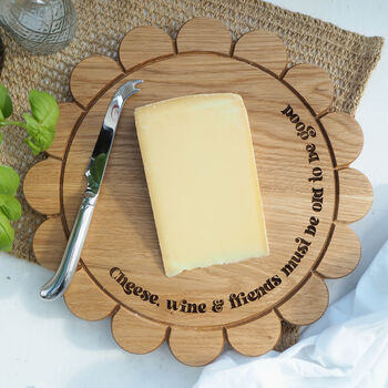 Personalised Wooden Flower Serving And Chopping Board, 2 of 3