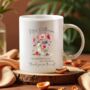 Teacher Thank You Mug – Personalised Floral Gift With Quote, thumbnail 3 of 10