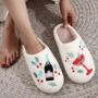 Embroidered Champagne Cocktail Cosy Slippers, thumbnail 1 of 4