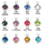 Personalised Heart Charm Name Necklace With Birthstone, thumbnail 2 of 8