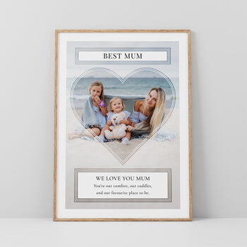 Best Mum Personalised Photo Print Wall Art Gift For Mum, 2 of 6