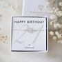 Personalised 21st Birthday Gift For Her – Sterling Silver Bracelet With Initial Or Flower Charm, thumbnail 1 of 7