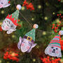Personalised Christmas Elf Garland, thumbnail 2 of 2