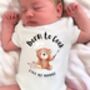 Born To Cook Like Mummy/Daddy Baby Bodysuit, thumbnail 1 of 5