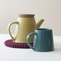Fair Trade Handmade Glazed Stoneware Teapot, thumbnail 6 of 12