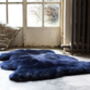 Luxurious Midnight Blue Sheepskin Rug, thumbnail 1 of 1