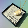 Personalised Date Gold Plated Tag Necklace, thumbnail 3 of 6