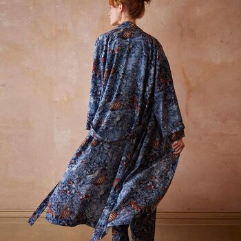 Nocturnal Garden Kimono Midnight Blue, 4 of 6