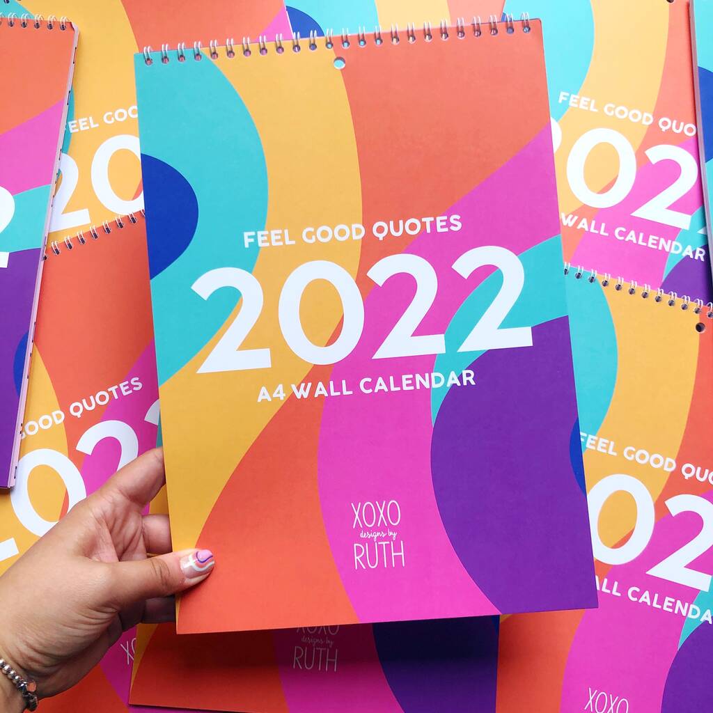 2022 A4 Colourful Wall Calendar, 1 of 12