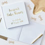 Personalised Gold Foiled Wedding Guestbook Gold Wedding, thumbnail 2 of 3