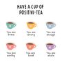 Positivi Tea Positivity Self Affirmation Mug, thumbnail 3 of 3