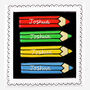 Personalised Pencils Biscuits, thumbnail 2 of 2