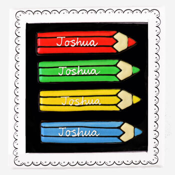 Personalised Pencils Biscuits, 2 of 2