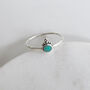 Crowned Turquoise Sterling Silver Ring, thumbnail 5 of 5