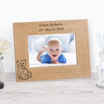 Personalised Teddy Photo Frame, 2 of 2