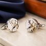 Silver Watch Movement Cufflinks, thumbnail 2 of 7