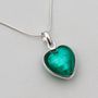 Heart Necklace And Earring Set In Murano Glass, thumbnail 10 of 12