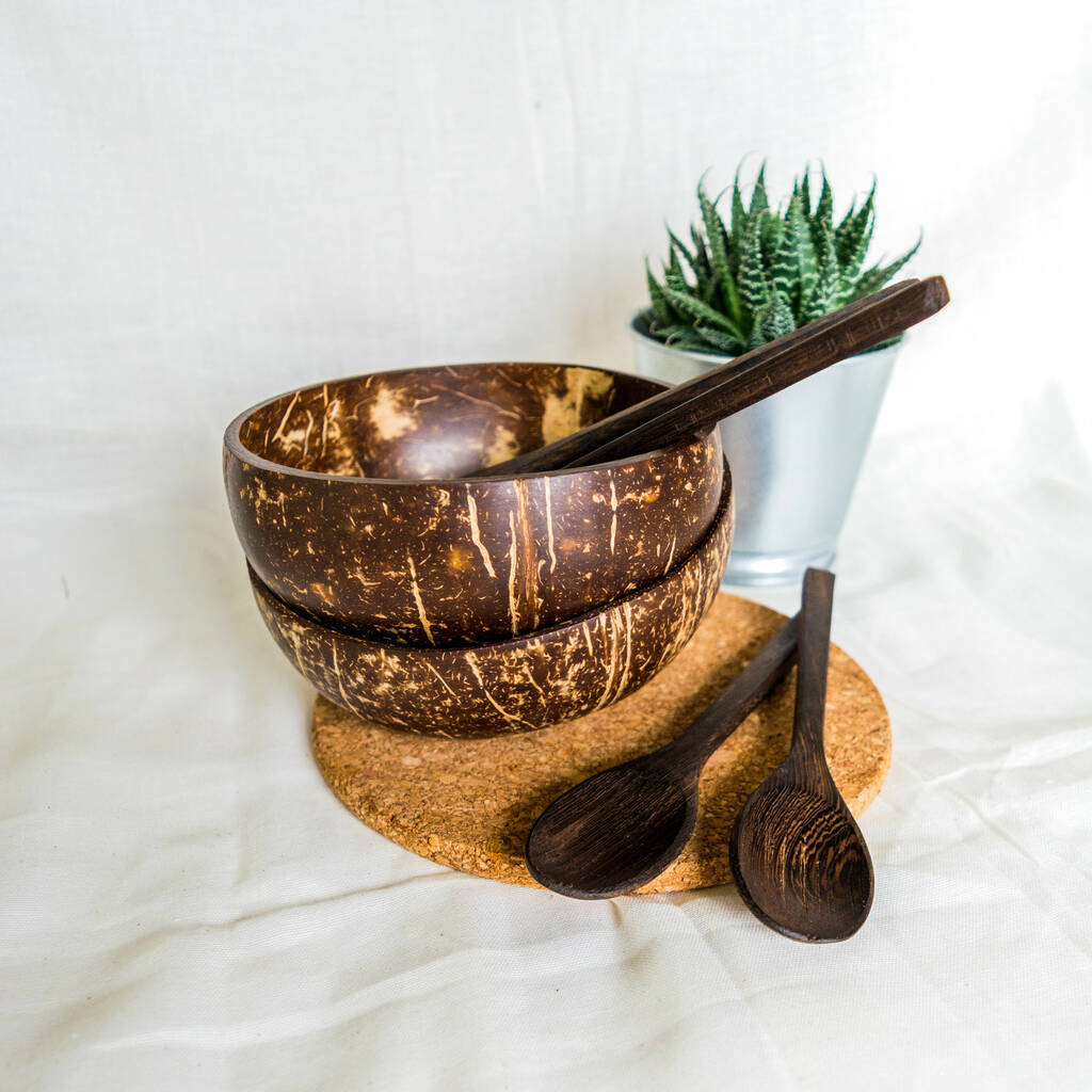 Repurposed Coconut Bowl Gift Set, 1 of 8