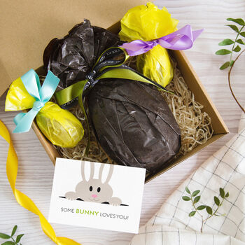 Vegan Artisan Chocolate Easter Eggs Gift Hamper, 2 of 6