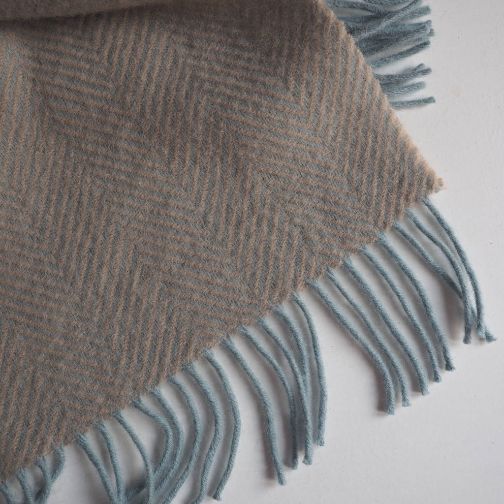 personalised lambswool blanket scarf by stabo | notonthehighstreet.com