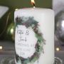 Personalised New Home Christmas Wreath Candle, thumbnail 6 of 7